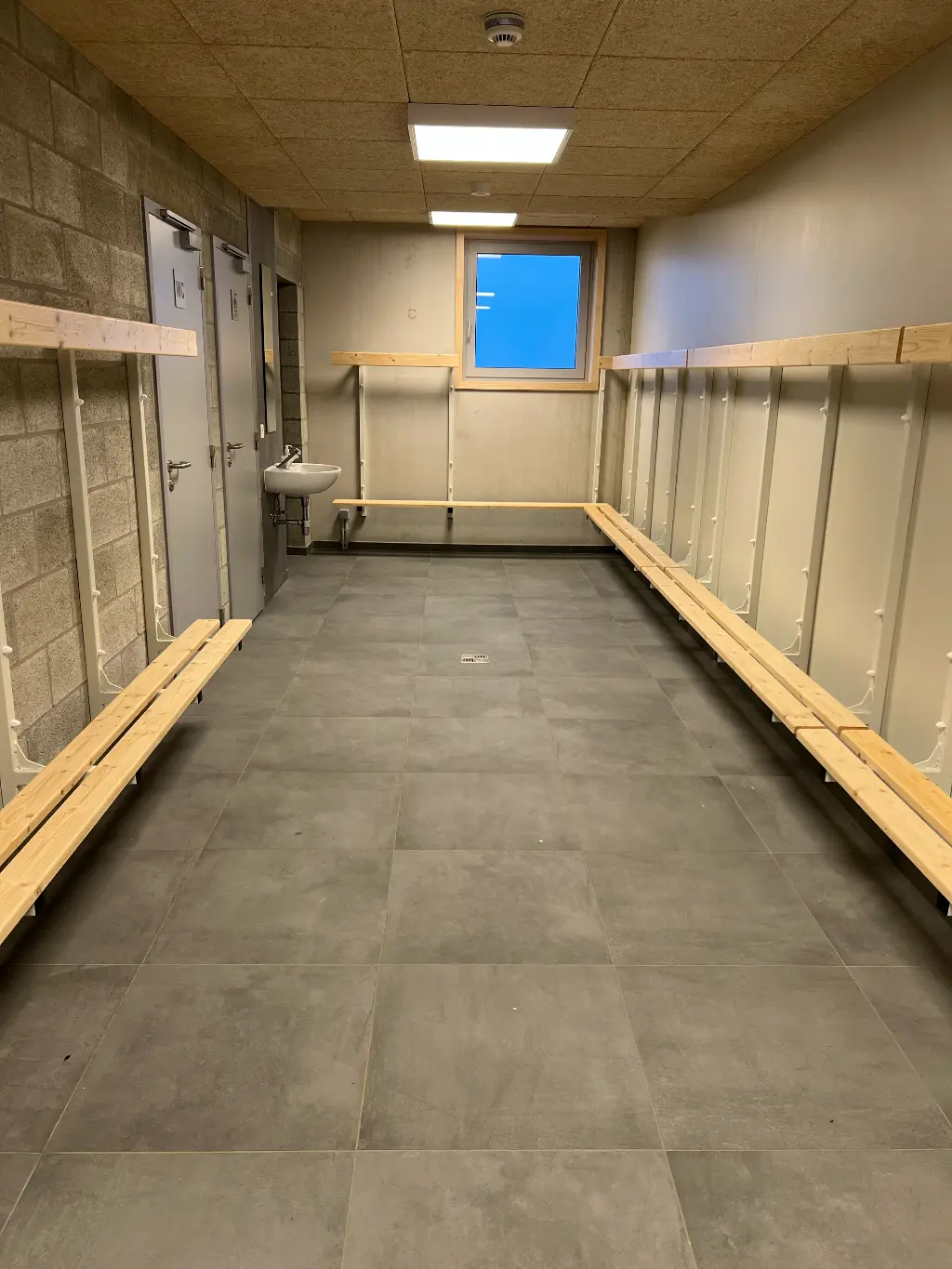 Photo d'un vestiaire du centre sportif de gouvy